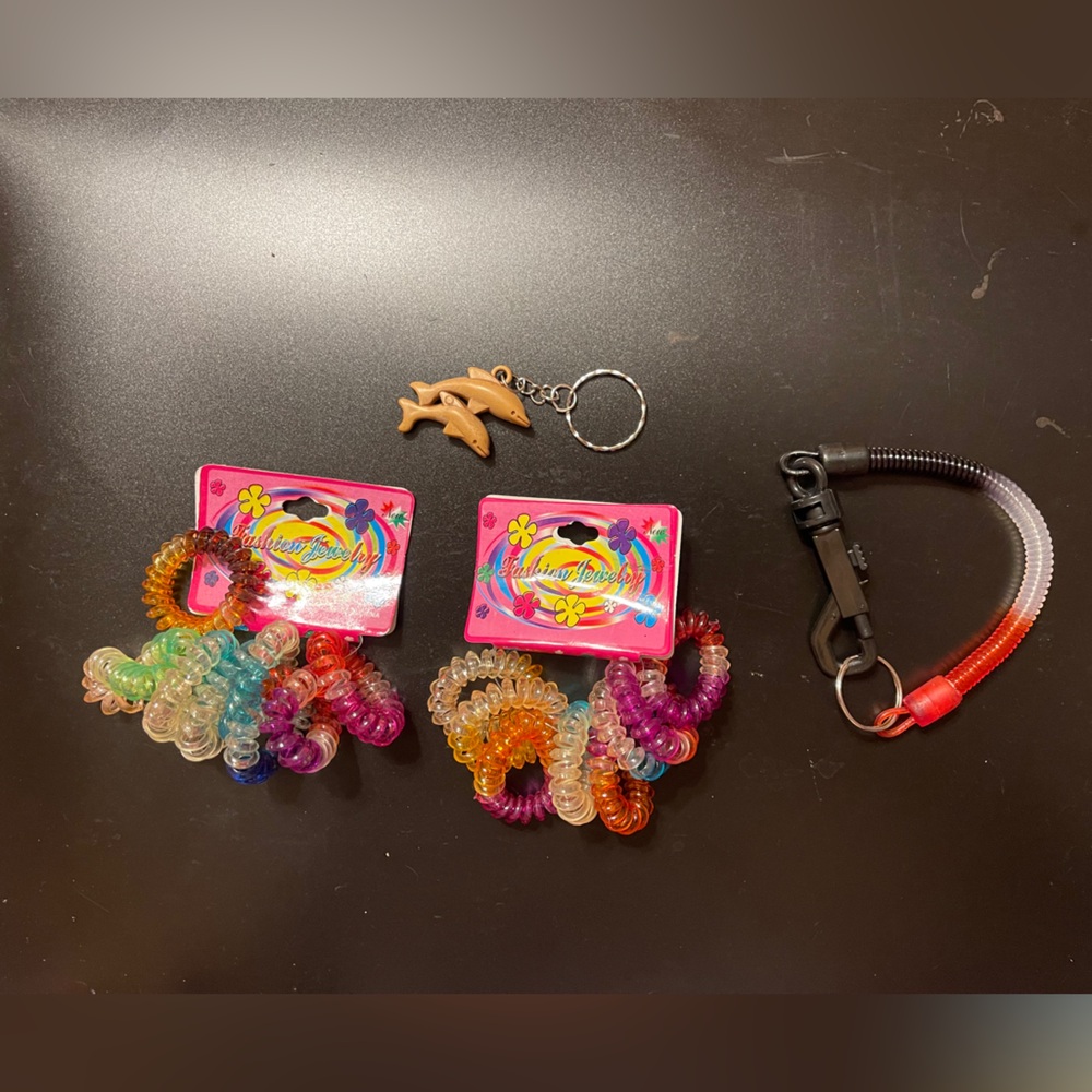 Vibrant Hair Coil Set with Keychain